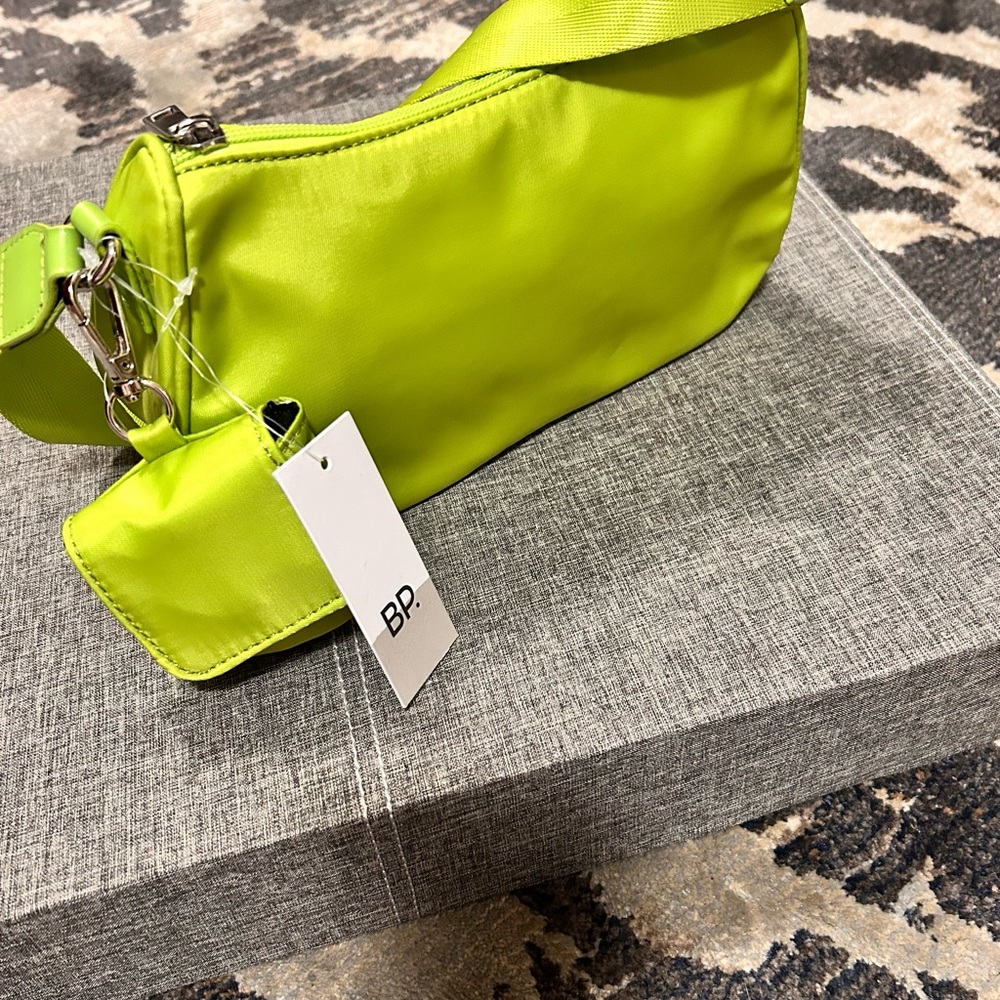 NWT - Nylon Lime Green Bag by BP.